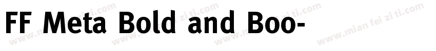 FF Meta Bold and Boo字体转换